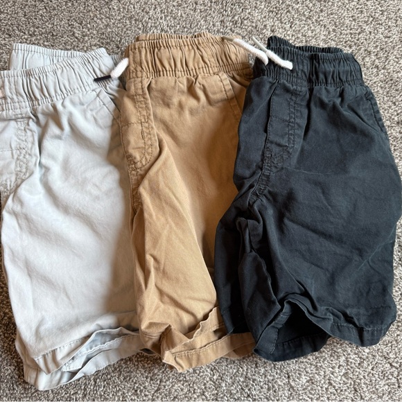 Kids Casual Shorts Set - Black, Tan, and Gray - Picture 1 of 1